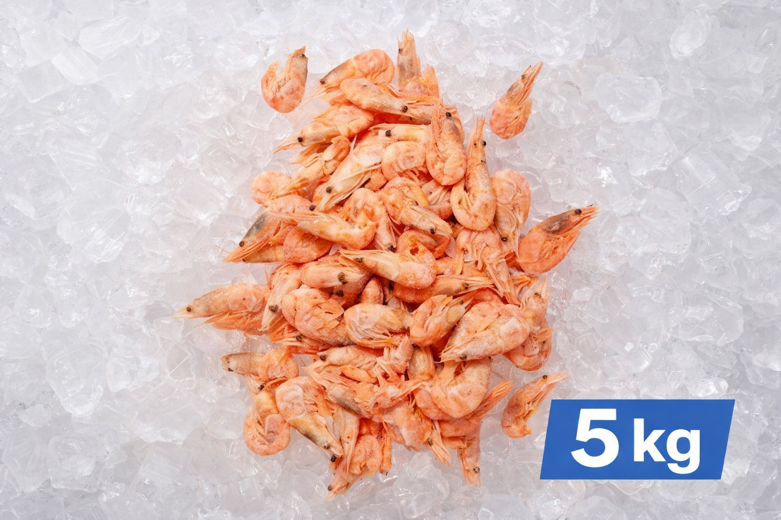 Suš. Virtos šiaurinės dryžakojės krevetės, 90- 120vnt (su galva, su kiautu)