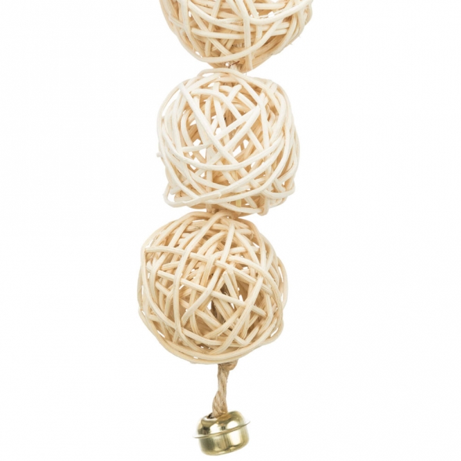 Vogelspielzeug Rattanbälle