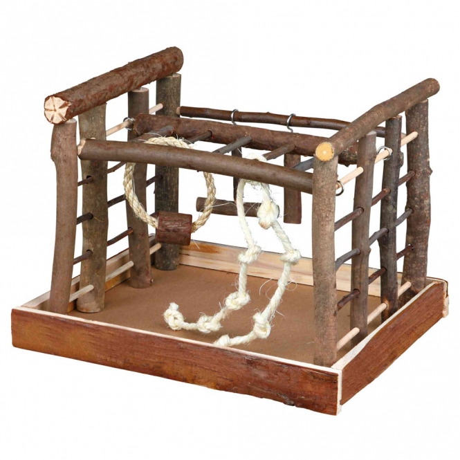 Vogelspielplatz aus Naturholz