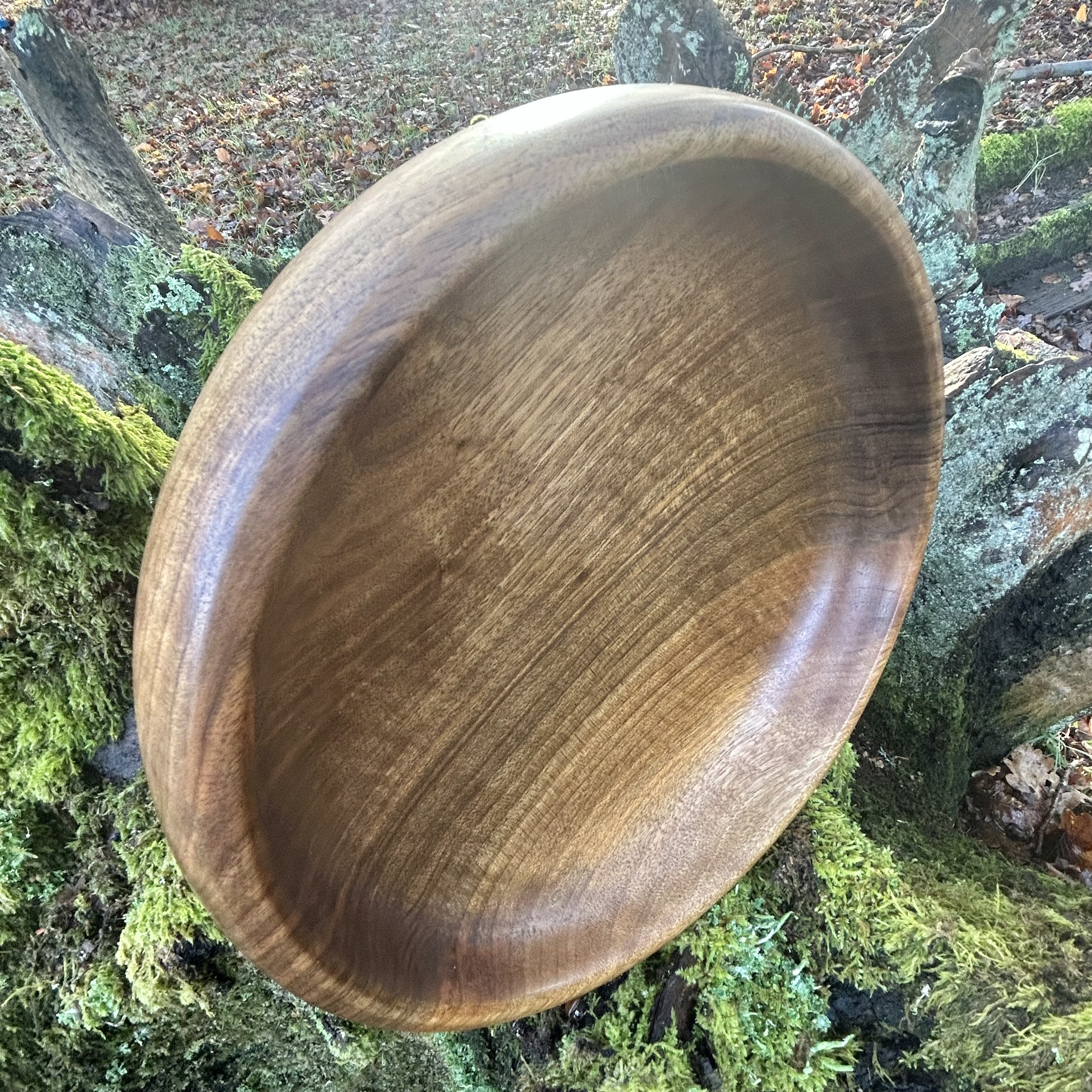 Large walnut bowl