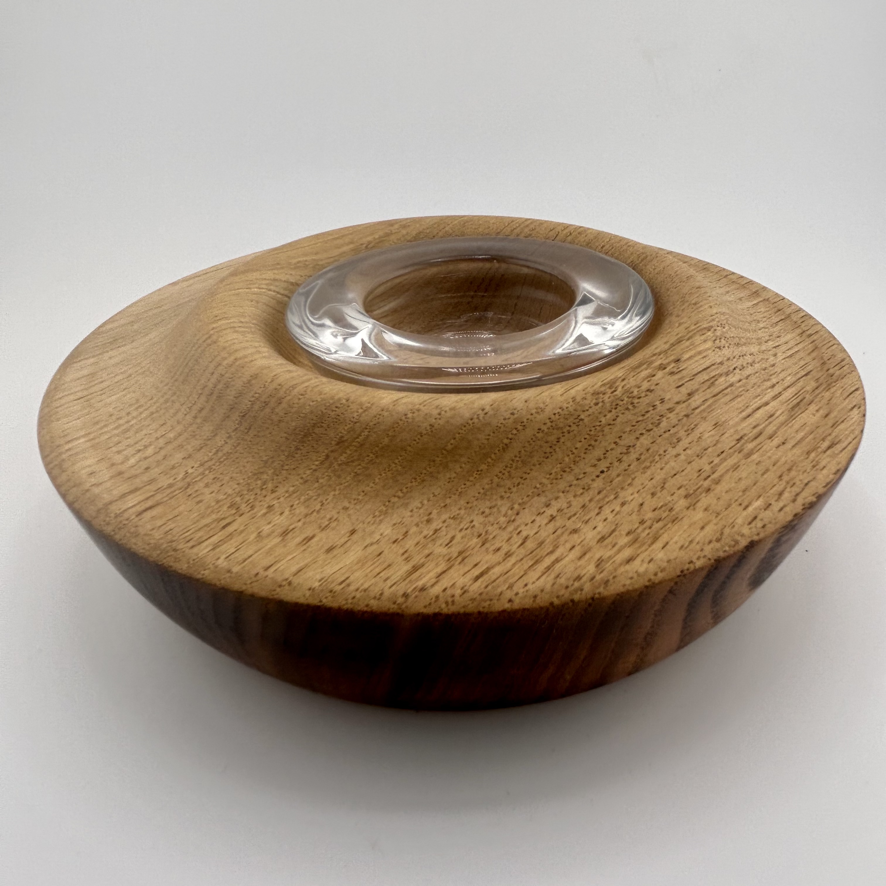  Decorative Oak tea light holder 