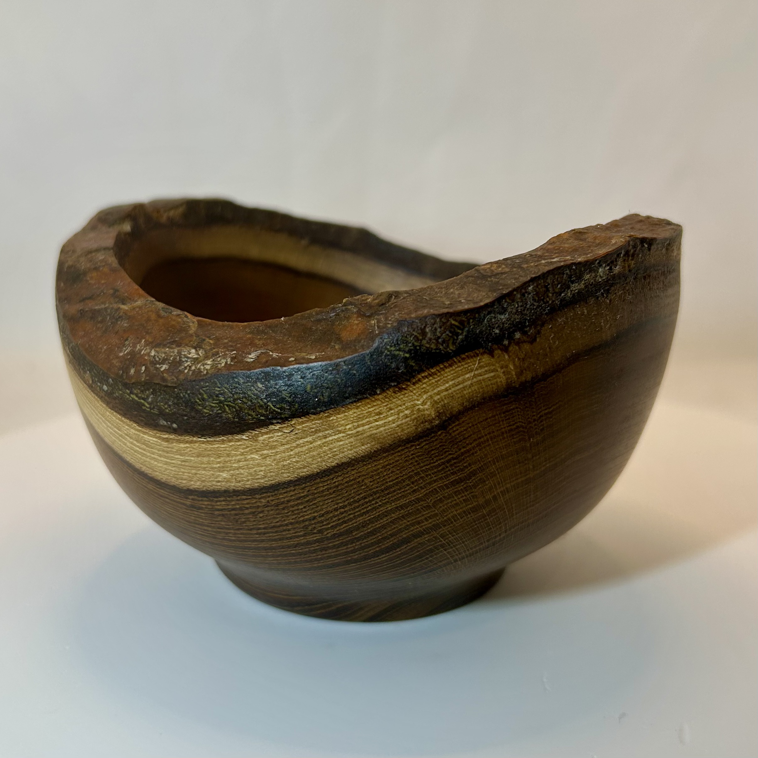 Rustic Live Edge Wooden Bowl