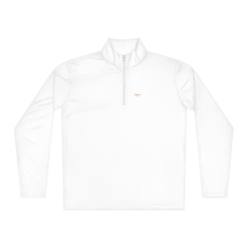 White Quarter-Zip Pullover