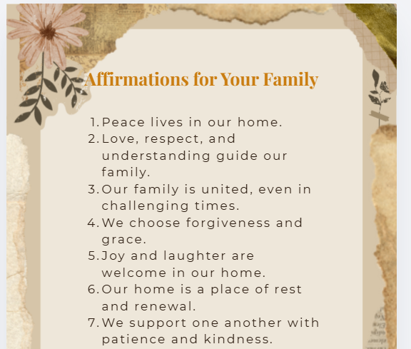 Speak Life – 30 Affirmations & Prayers for You and Your Family