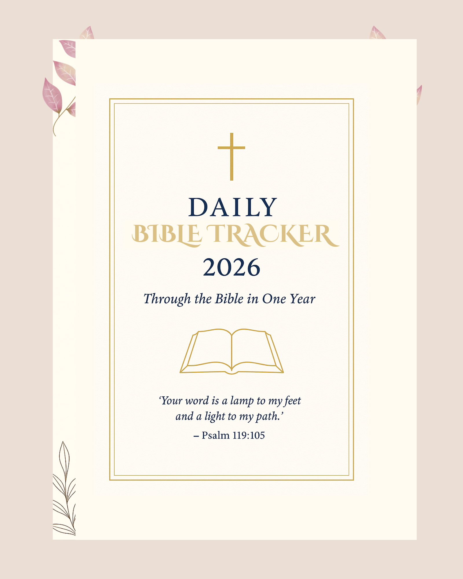 Daily Bible Tracker 2026