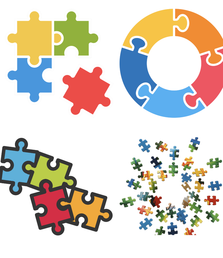 Digital Puzzle Clipart Pack