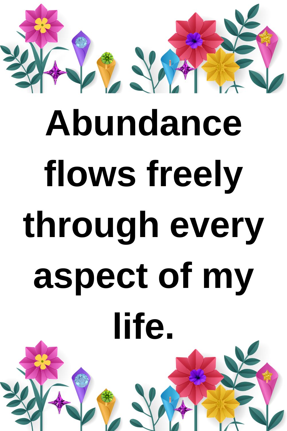 Abundance Affirmation Digital Print