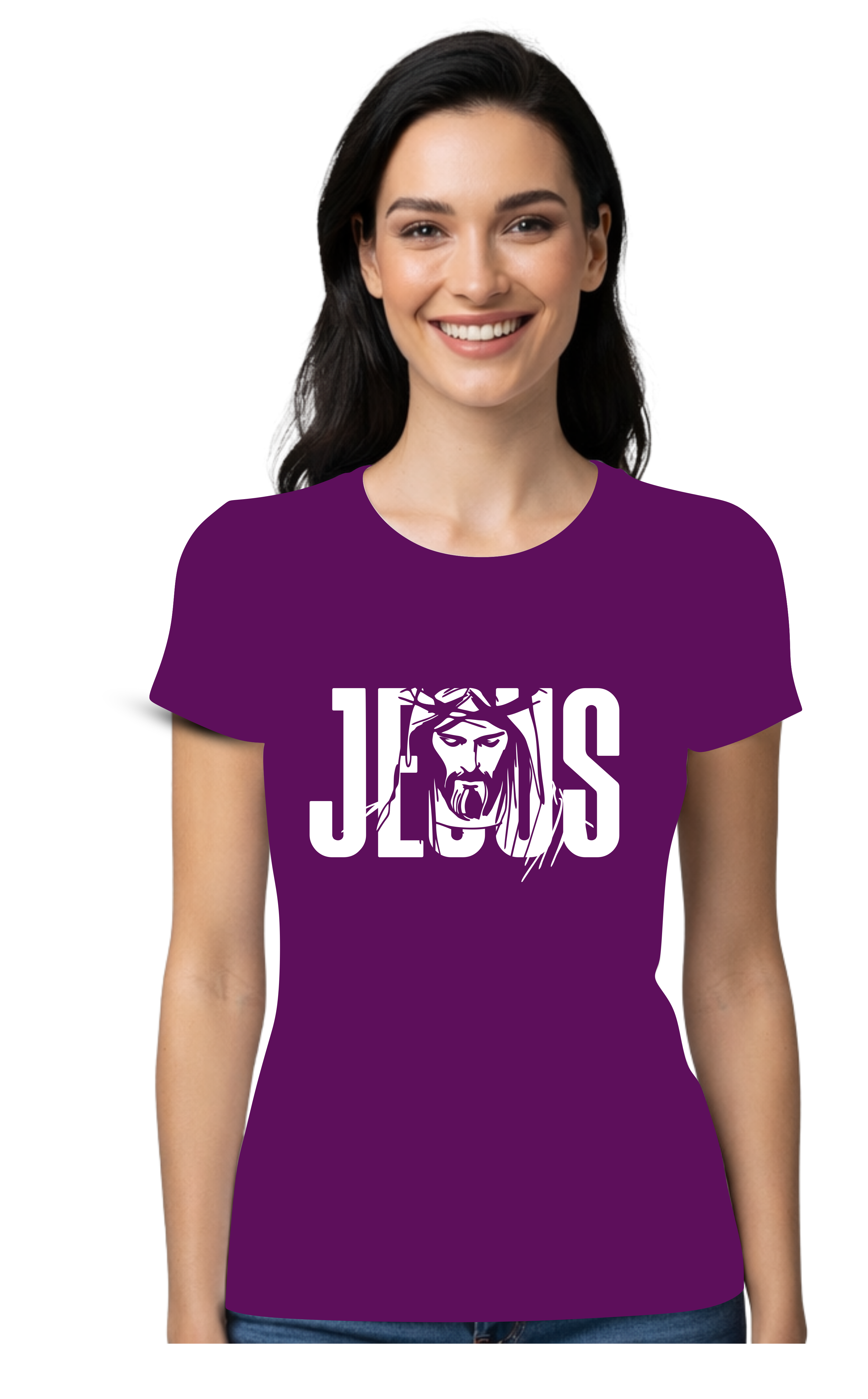Camiseta Jesus Roxa