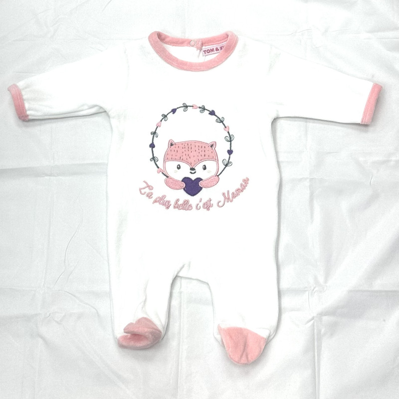 Pyjama bébé  en velours 