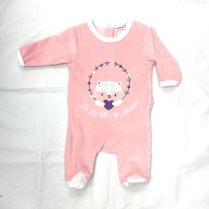Pyjama bébé  en velours 