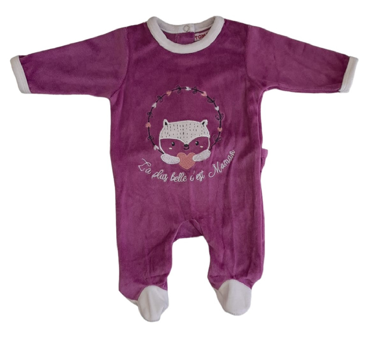 Pyjama bébé  en velours 