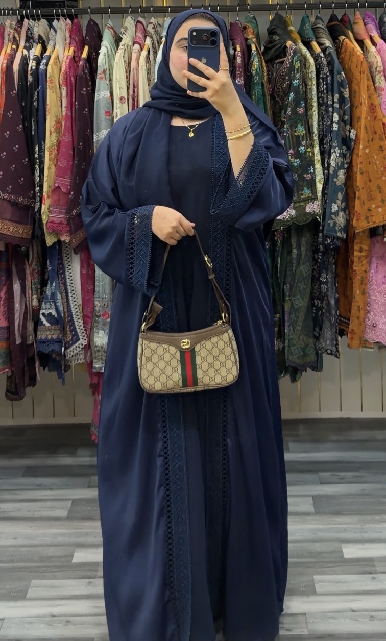 Elegant Navy Abaya