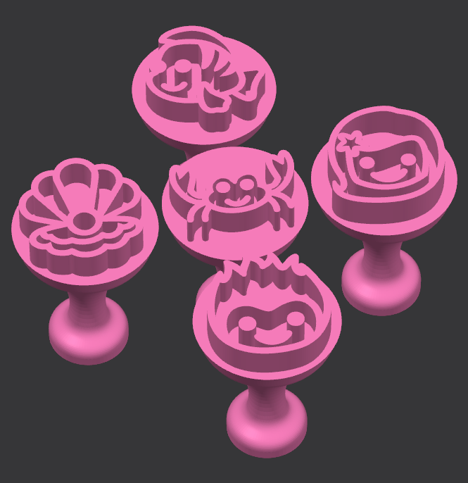 Kit carimbos para doces Ariel 