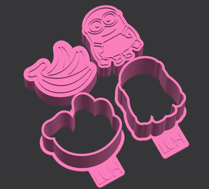 Modelador Ejetor Minions para Brigadeiro, Doce, Massa e Biscoito