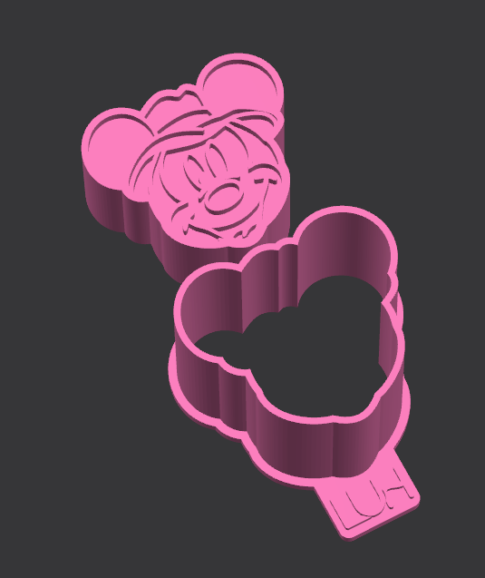 Modelador Ejetor Mickey Safari para Brigadeiro, Doce, Massa e Biscoito