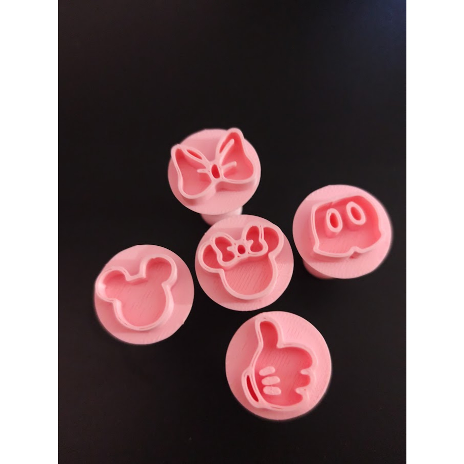 Kit carimbos para doces Minnie e Mickey