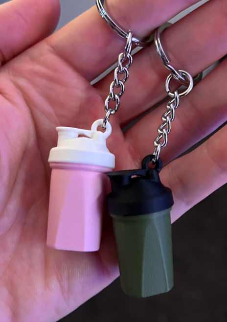 Chaveiro de coqueteleira de proteína