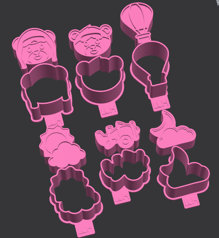 Modelador Ejetor ursinho aviador para Brigadeiro, Doce, Massa e Biscoito