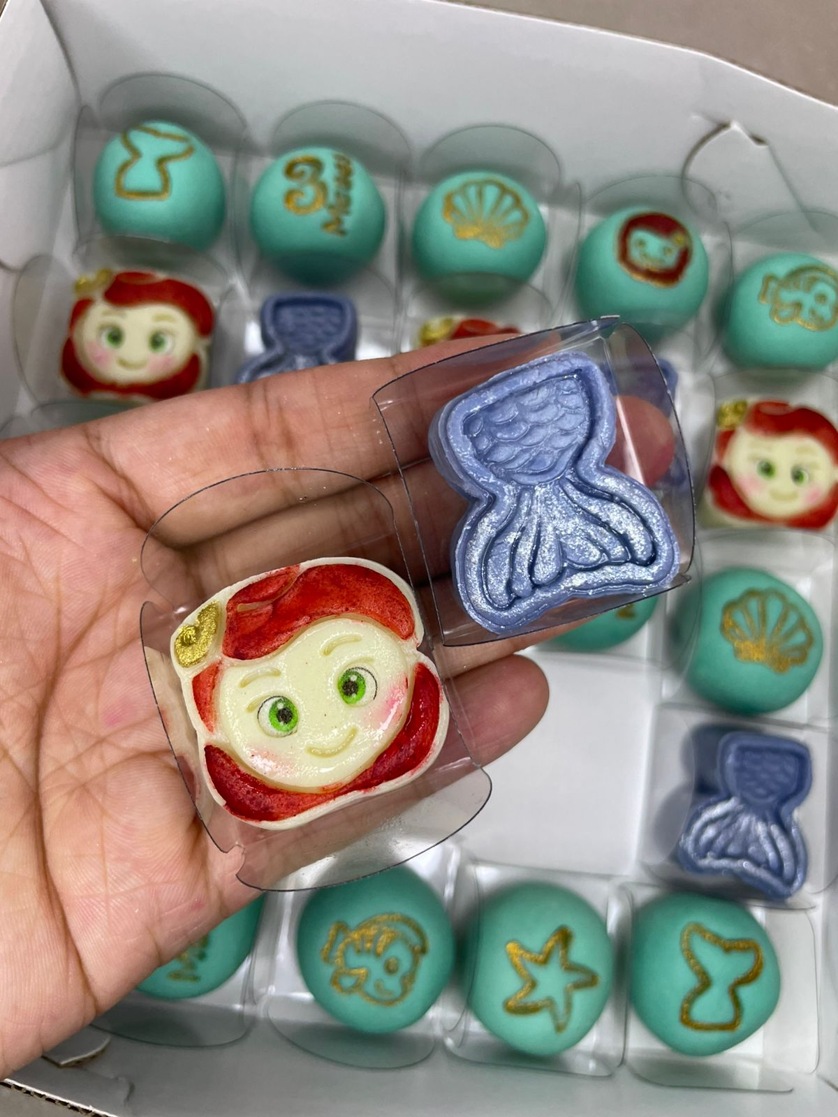Modelador Ejetor princesa Ariel para Brigadeiro, Doce, Massa e Biscoito