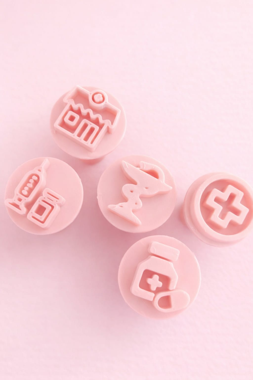 Kit carimbos para doces farmácia