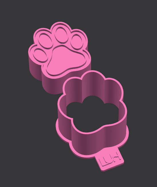 Modelador Ejetor patinha (pata de pet) para Brigadeiro, Doce, Massa e Biscoito