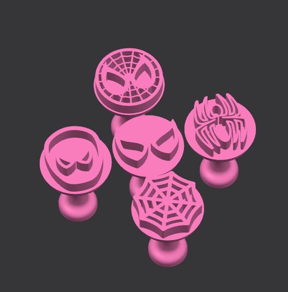 Kit Carimbos para doces homem aranha