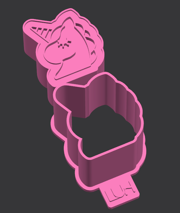 Modelador Ejetor unicórnio para Brigadeiro, Doce, Massa e Biscoito