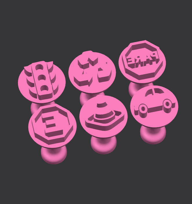 Kit carimbo para doces transito 