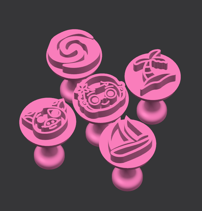 Kit Carimbos para doces Moana 