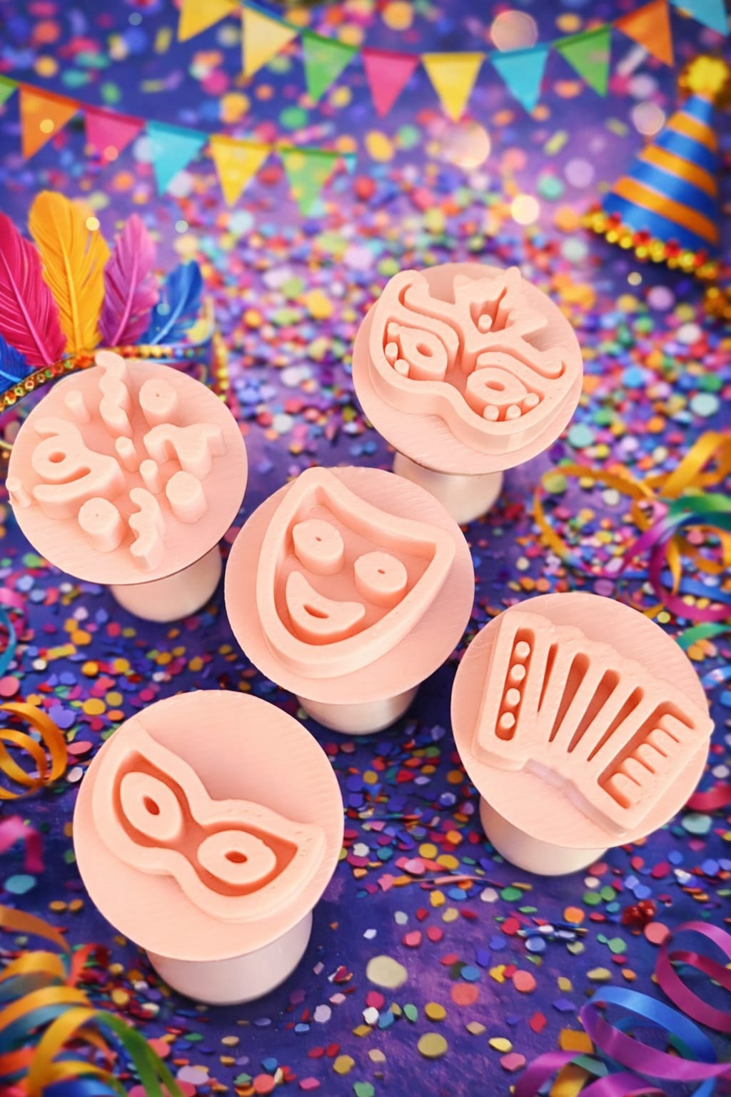 Kit Carimbos para doces Carnaval