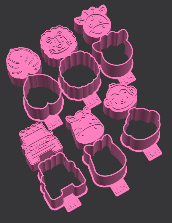 Modelador Ejetor Safari para Brigadeiro, Doce, Massa e Biscoito