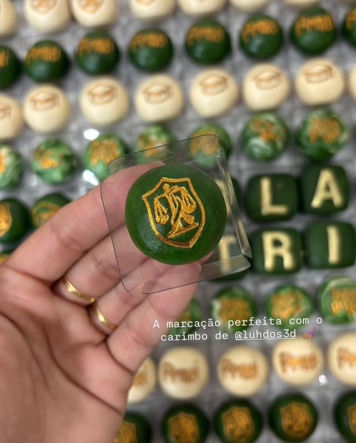 Kit carimbos para doces nutrição