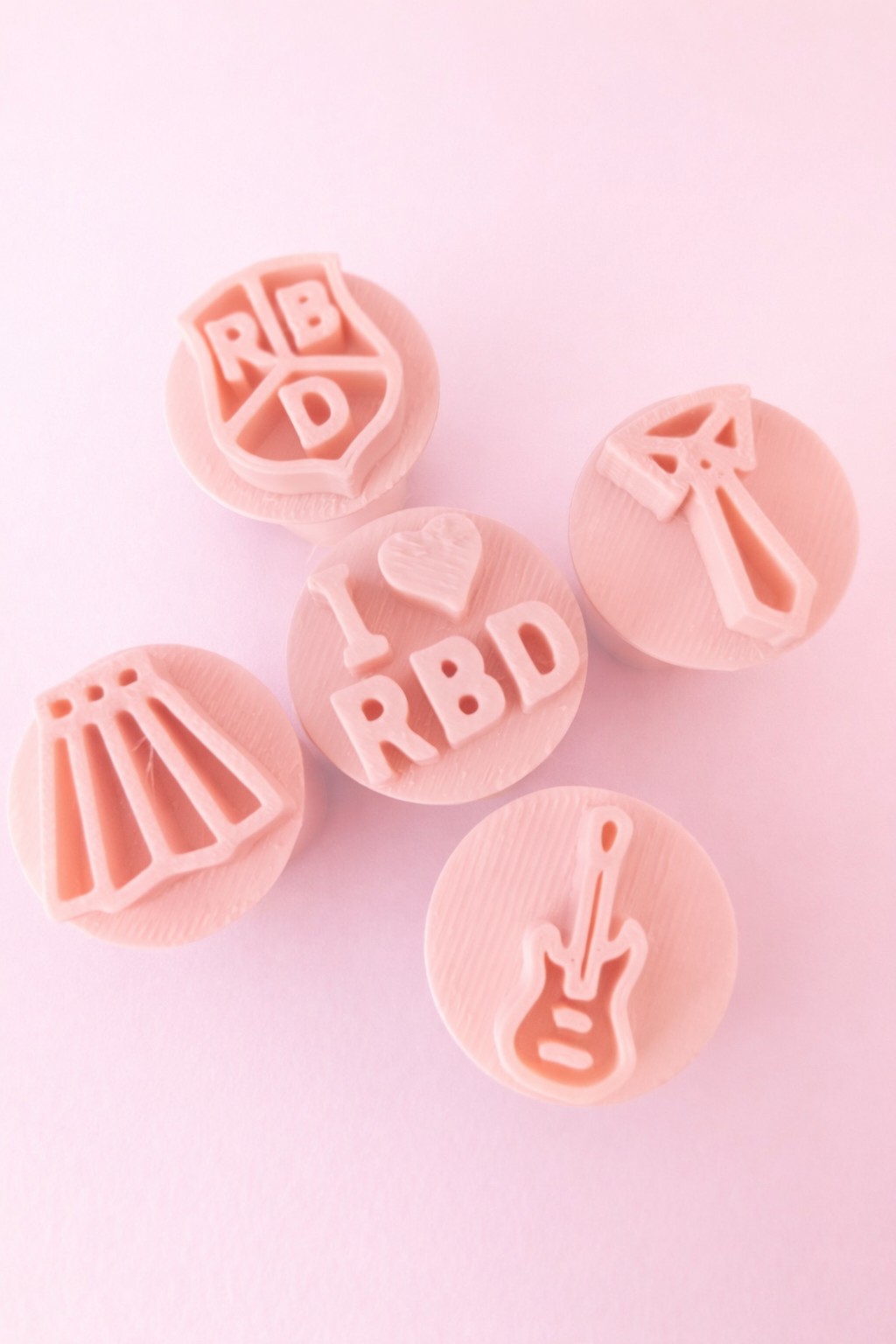 Kit carimbos para doces Rebelde RBD