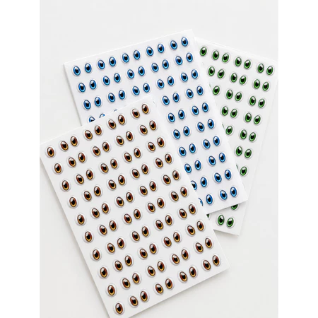 Olhos olhinhos - Cortados - Destacados comestíveis para doces, brigadeiros e pasta americana