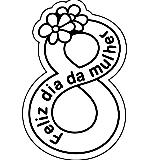 Cortador de biscoito dia da mulher (Número 8)