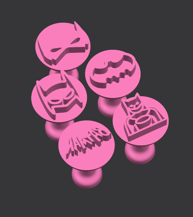 Kit carimbos para doces Batman