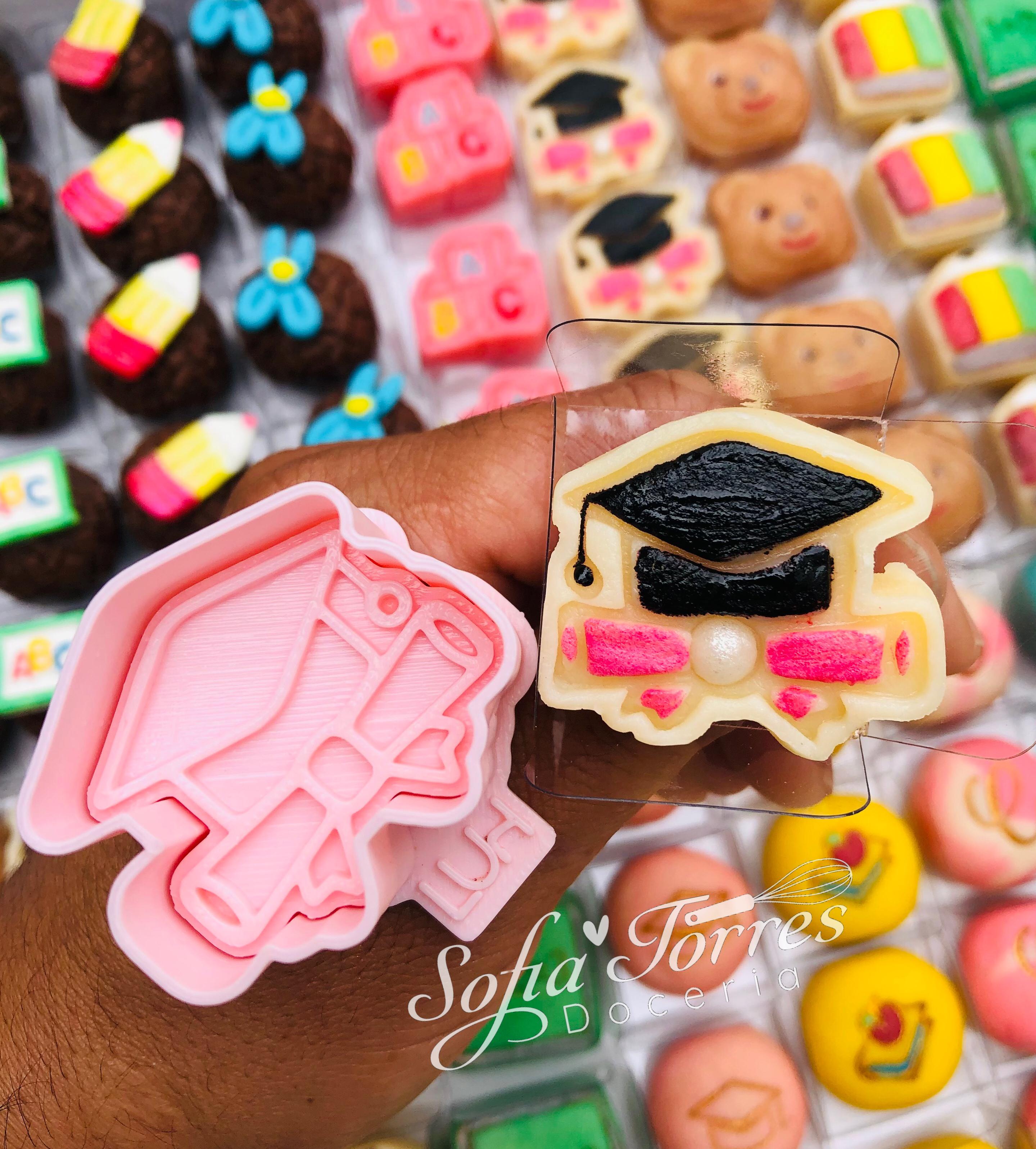 Modelador Ejetor formatura ABC para Brigadeiro, Doce, Massa e Biscoito