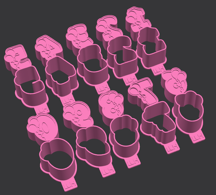 Modelador ejetor de Doces números com balões