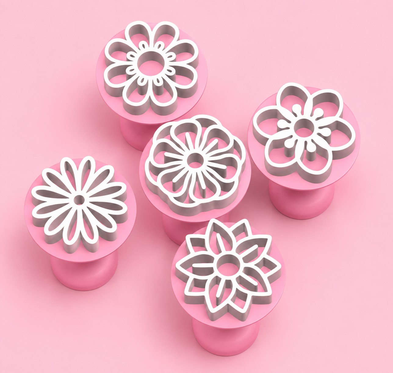 Carimbos para doces e brigadeiros flores - Flor