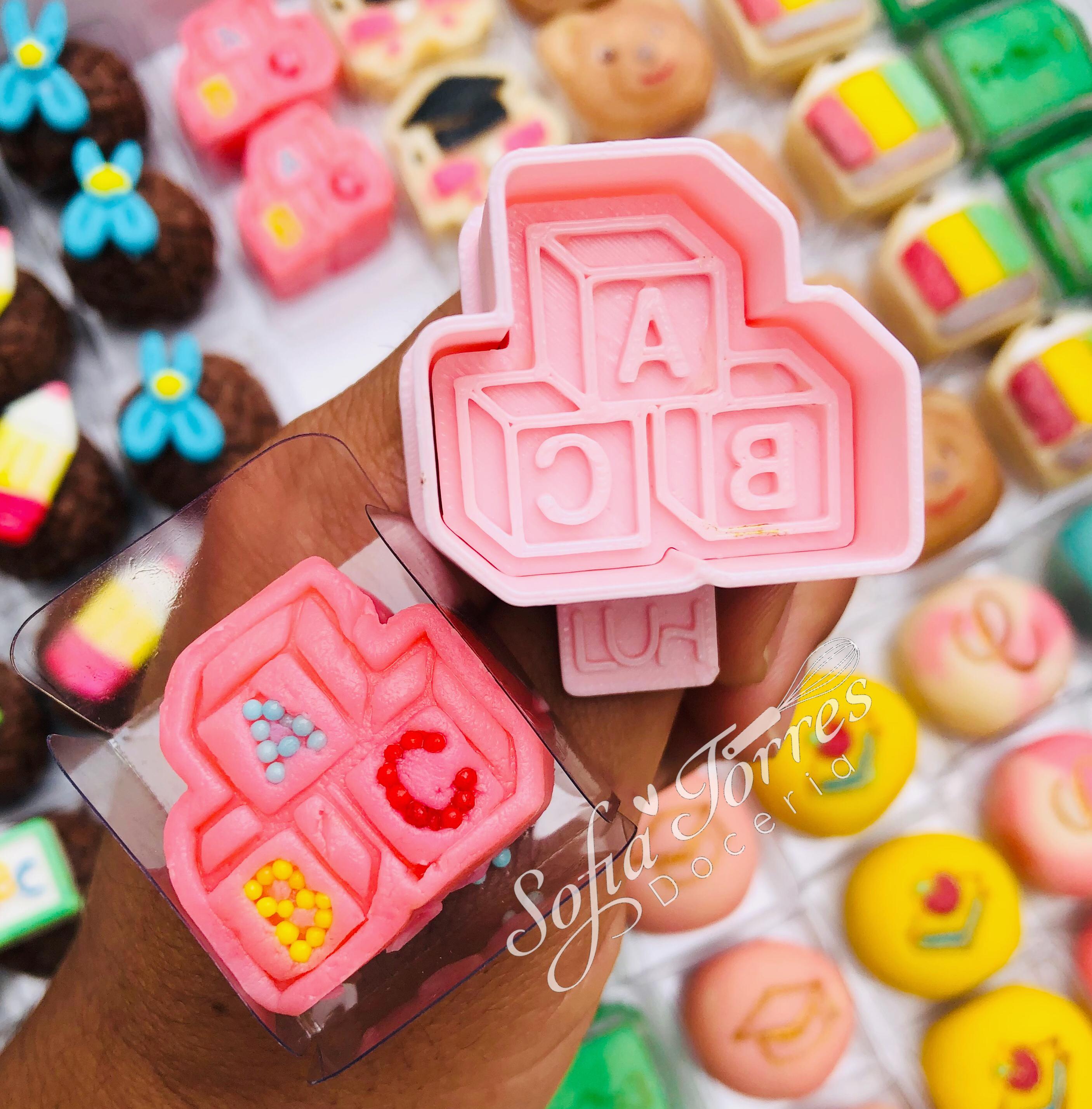 Modelador Ejetor formatura ABC para Brigadeiro, Doce, Massa e Biscoito