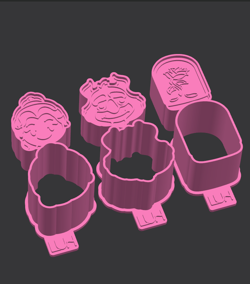 Modelador Ejetor Bela e a fera para Brigadeiro, Doce, Massa e Biscoito