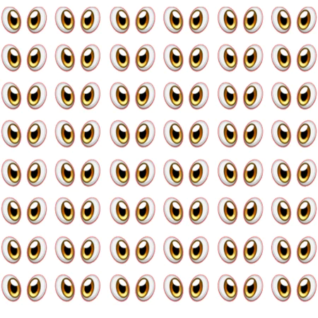 Olhos olhinhos - Cortados - Destacados comestíveis para doces, brigadeiros e pasta americana