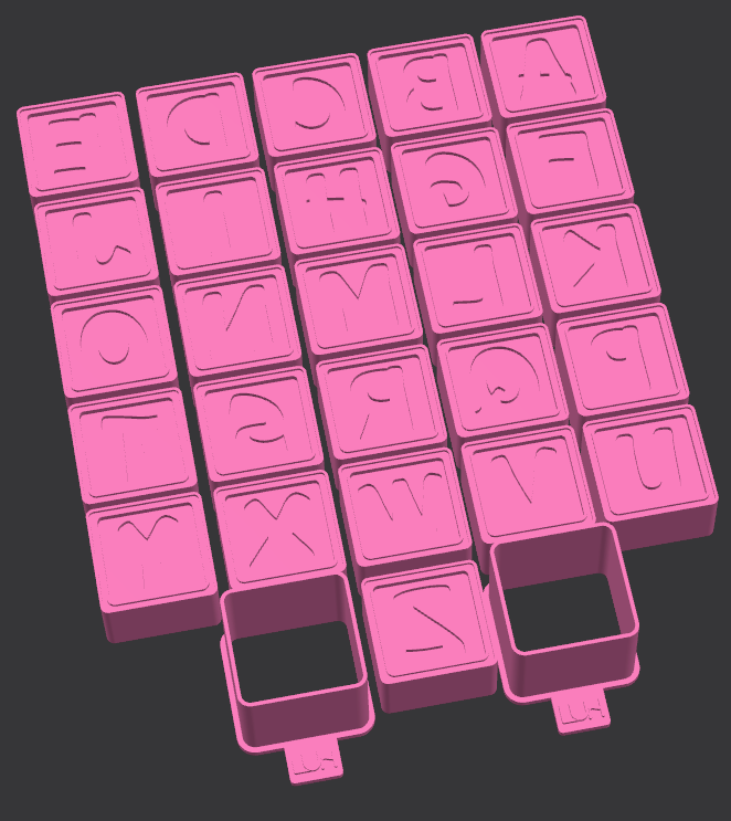 Modelador Ejetor letras alfabeto para Brigadeiro, Doce, Massa e Biscoito