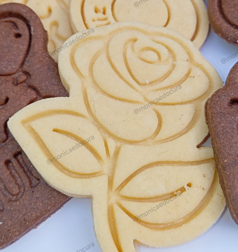 Cortador de biscoito rosa (Dia da mulher, dia das mães)