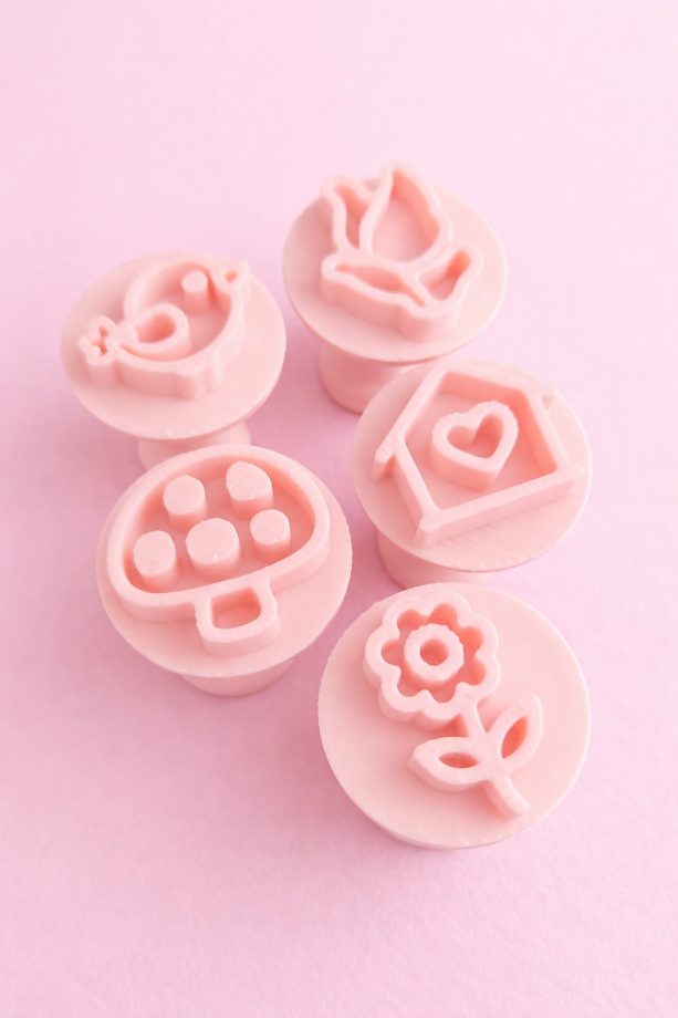 Kit carimbos para doces jardim encantado 