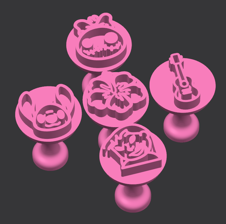 Kit carimbos para doces Stitch