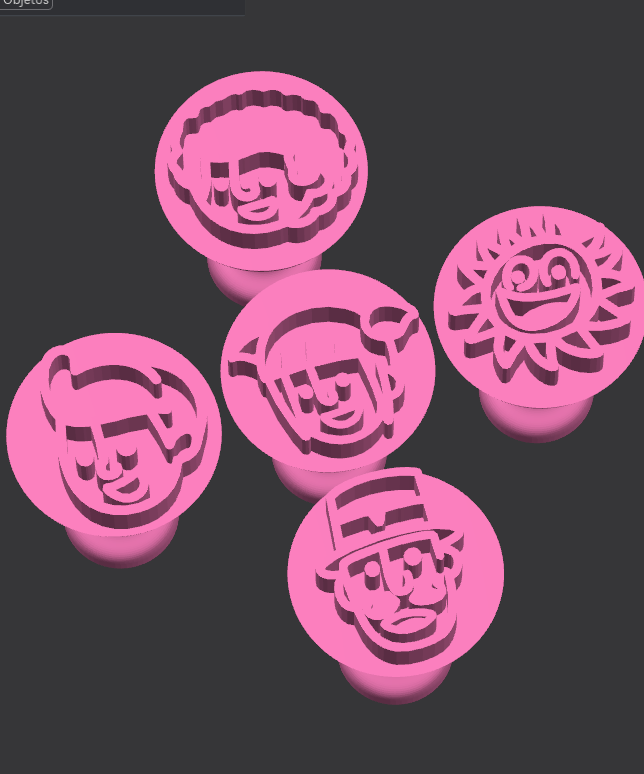 Kit carimbos para doces Mundo Bita 