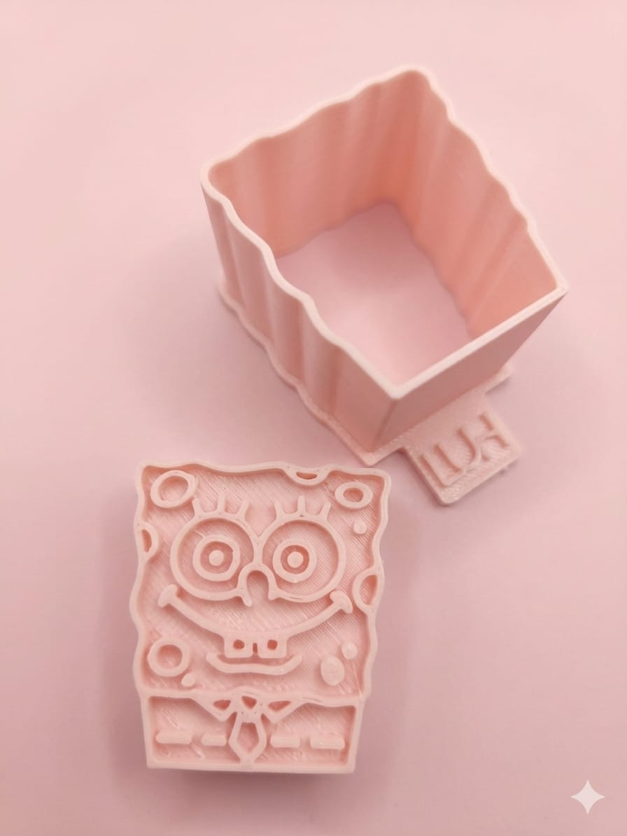 Kit carimbos e ejetor para doces Bob Esponja