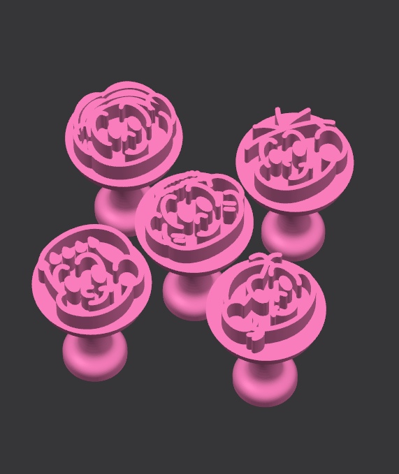 Kit Carimbos para doces turma da Mônica