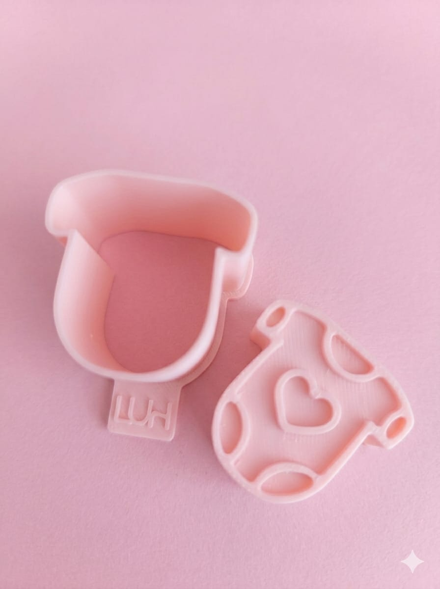 Modelador Ejetor Chá de bebê (carrinho, body, fralda  e chupeta)